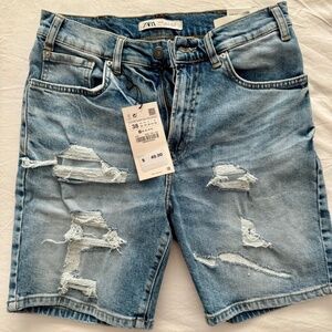 Zara Men's Slim Jean Short, Size 30 (US)